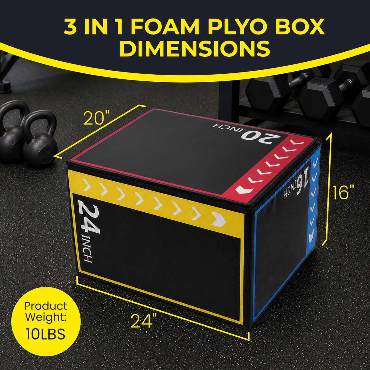 3-in-1 Foam Plyo Box A89644