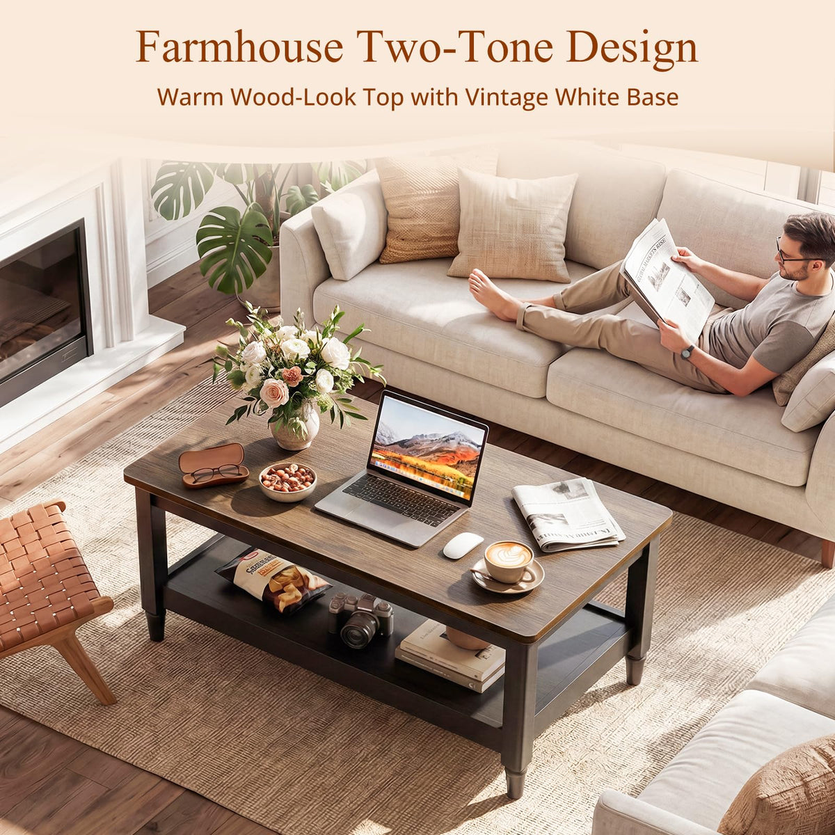 40" Black Coffee Table W771