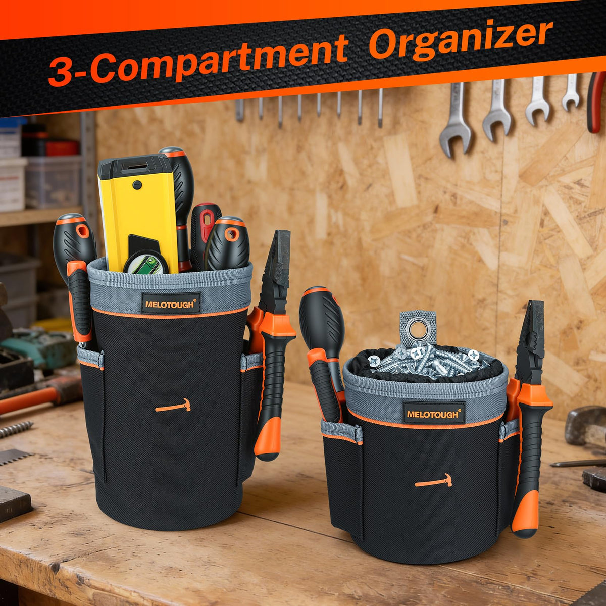 Tool Pouch Multi-Pack 2 Sizes 600D Nylon W408155