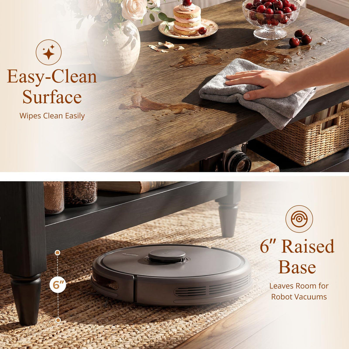 40" Black Coffee Table W771