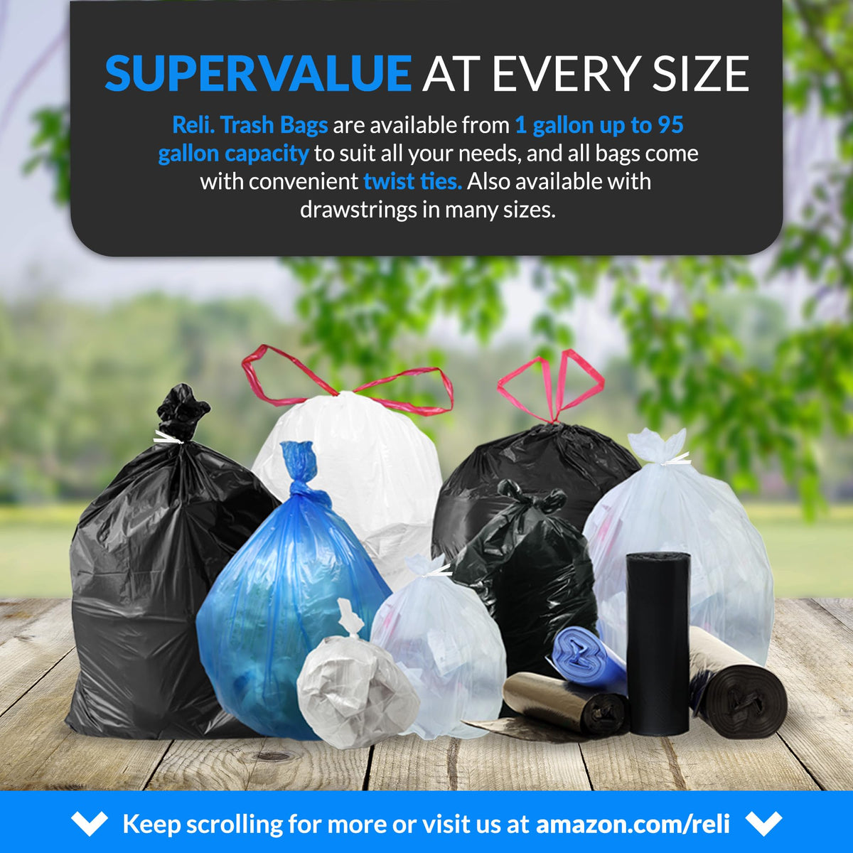 30 to 33 Gallon Heavy Duty Trash Bags P962