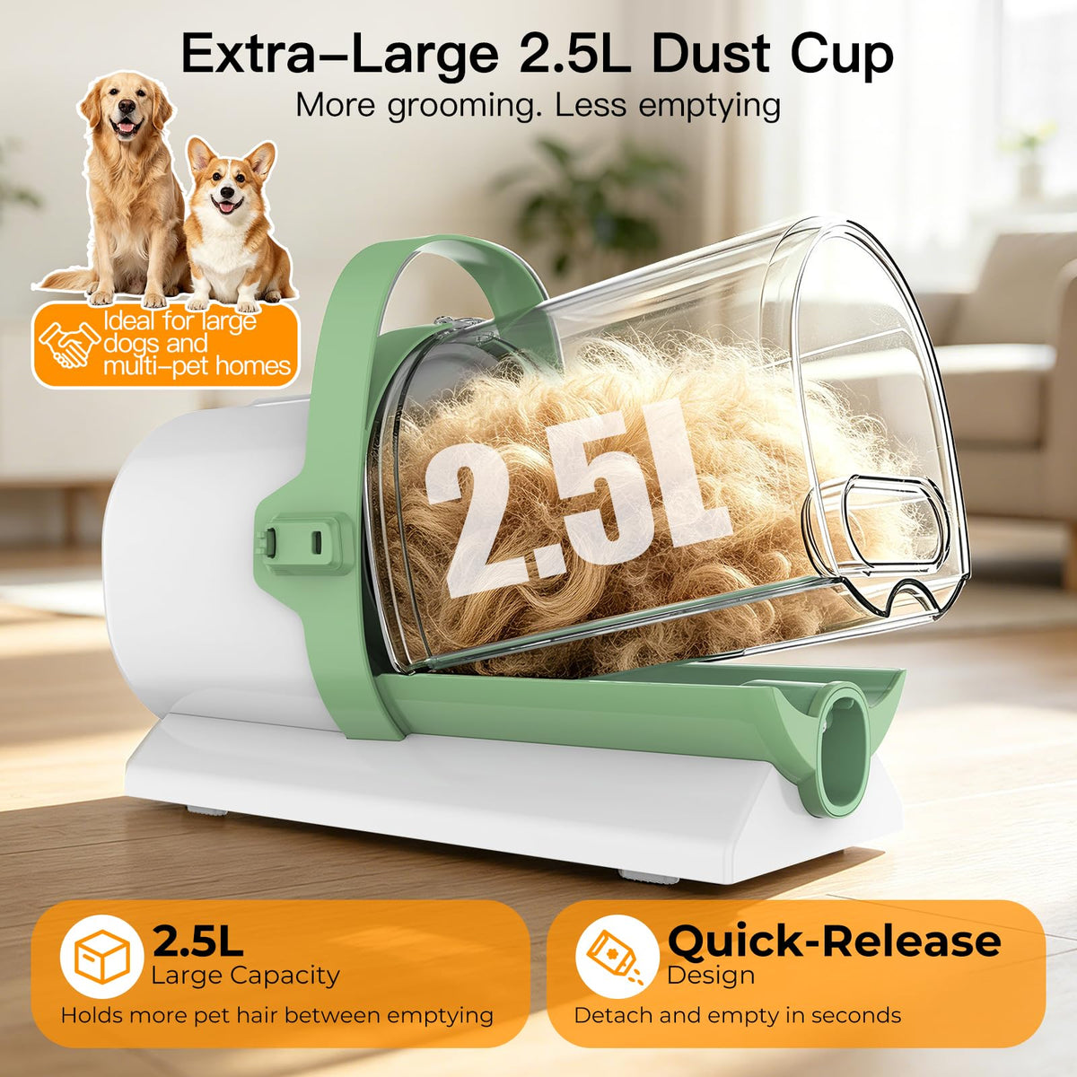 7-in-1 Dog Grooming Vacuum Kit V6525