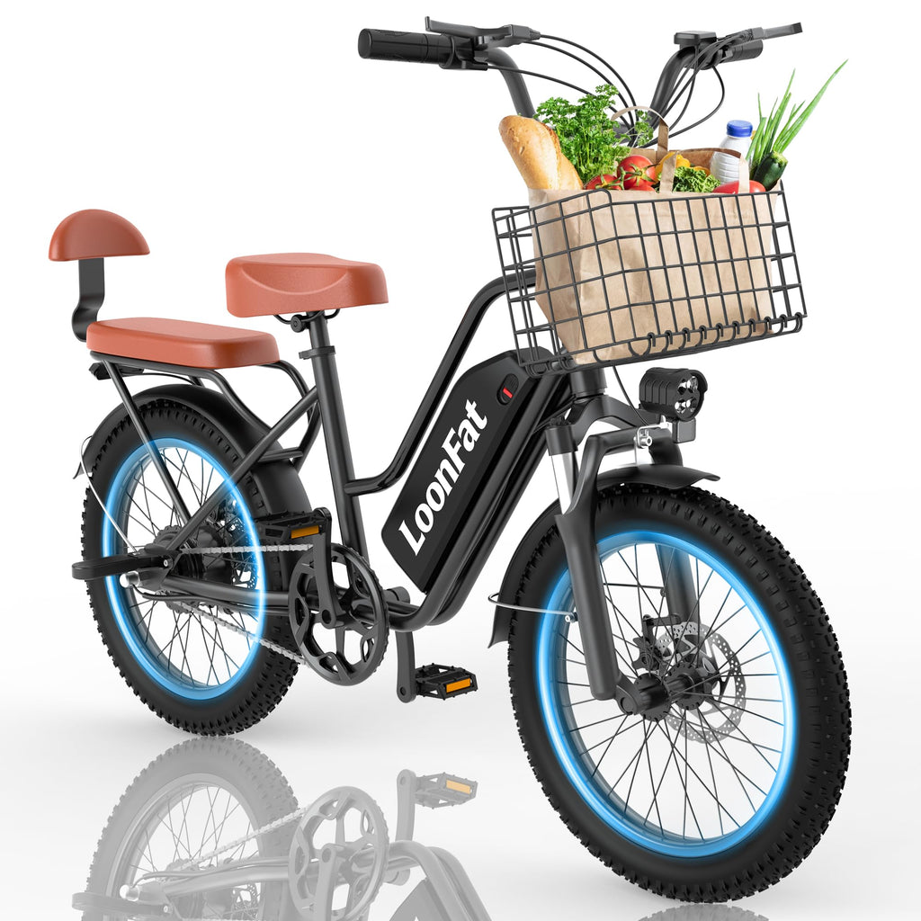 Ebike with Rear Seat & Front Basket B394030