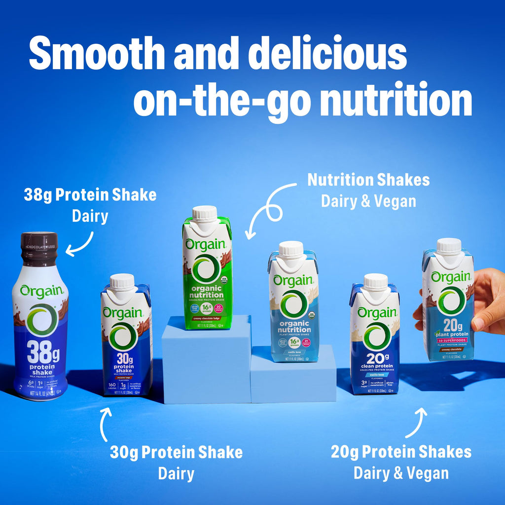 Organic Vegan 16g Protein Shake, Chocolate, 11 oz, 12pk R90866