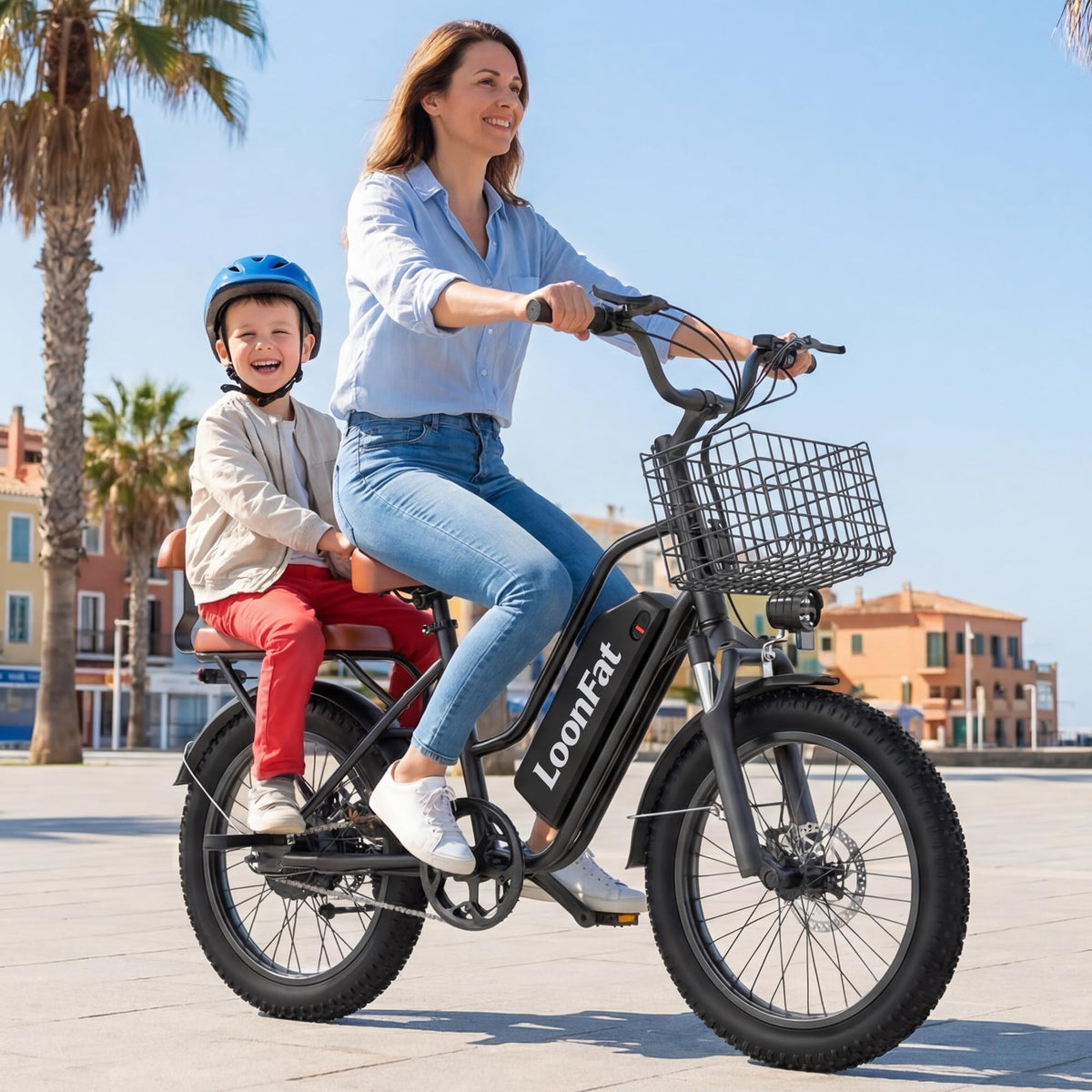 Ebike with Rear Seat & Front Basket B394030