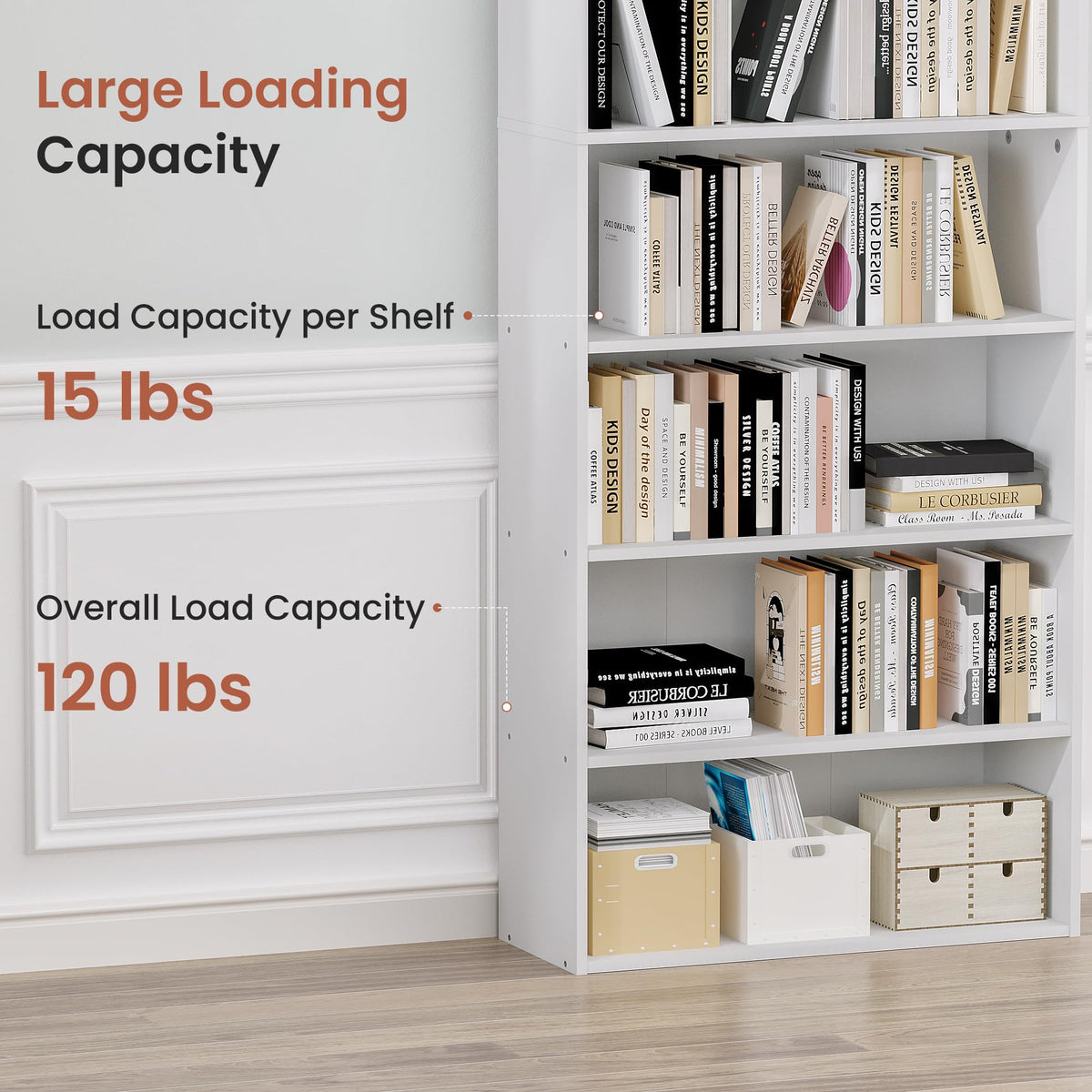 8 Tier White DVD Storage Shelf P593