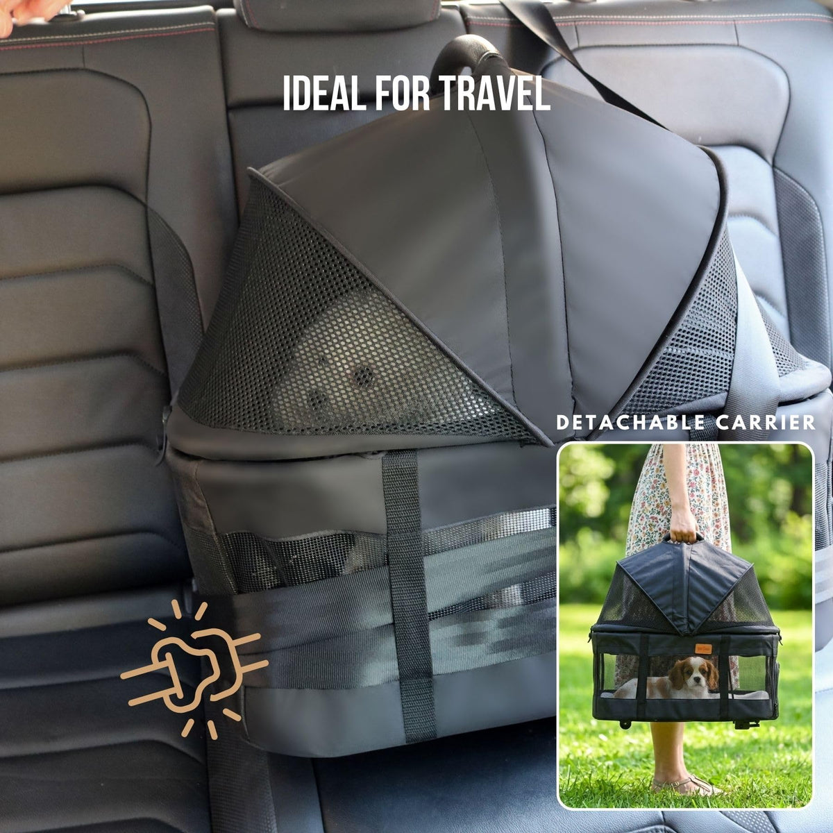 3 in 1 Pet Stroller with Detachable Carrier M7891
