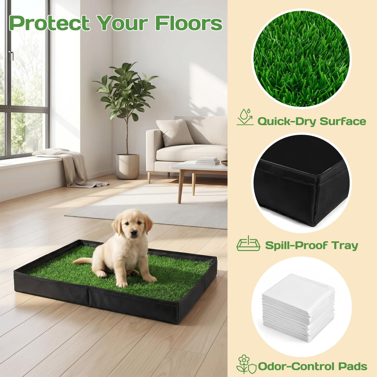 Dog Grass Pad with Tray A11925