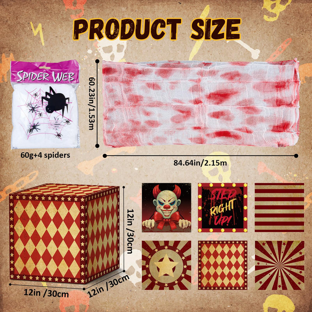 8 Pcs Halloween Clown Box T159