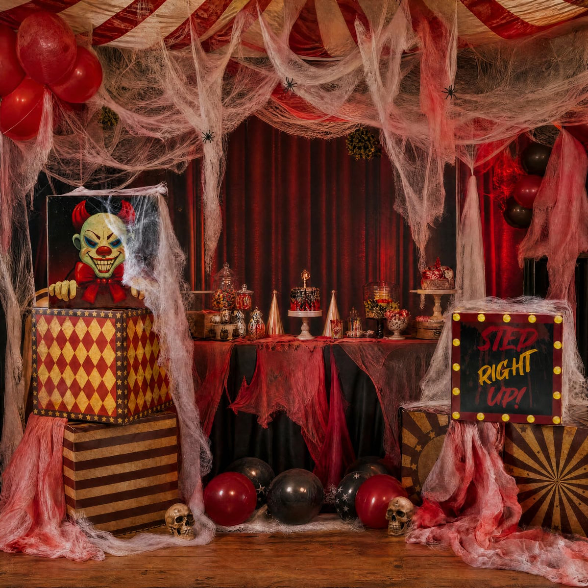 8 Pcs Halloween Clown Box T159