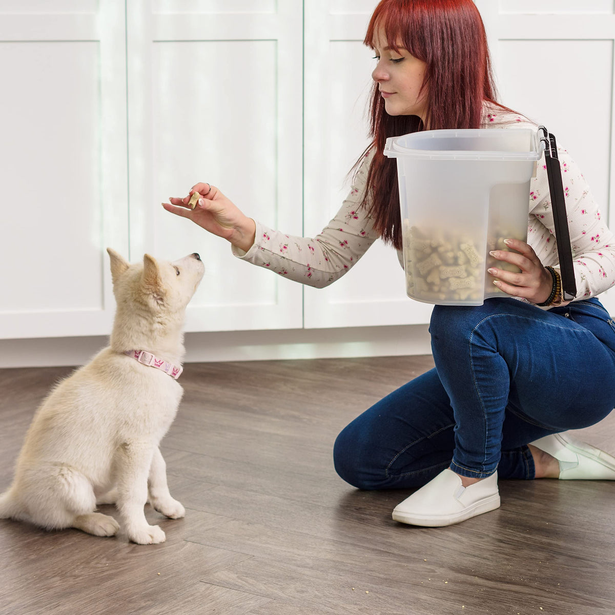 Black Dog Food Storage Container A254696