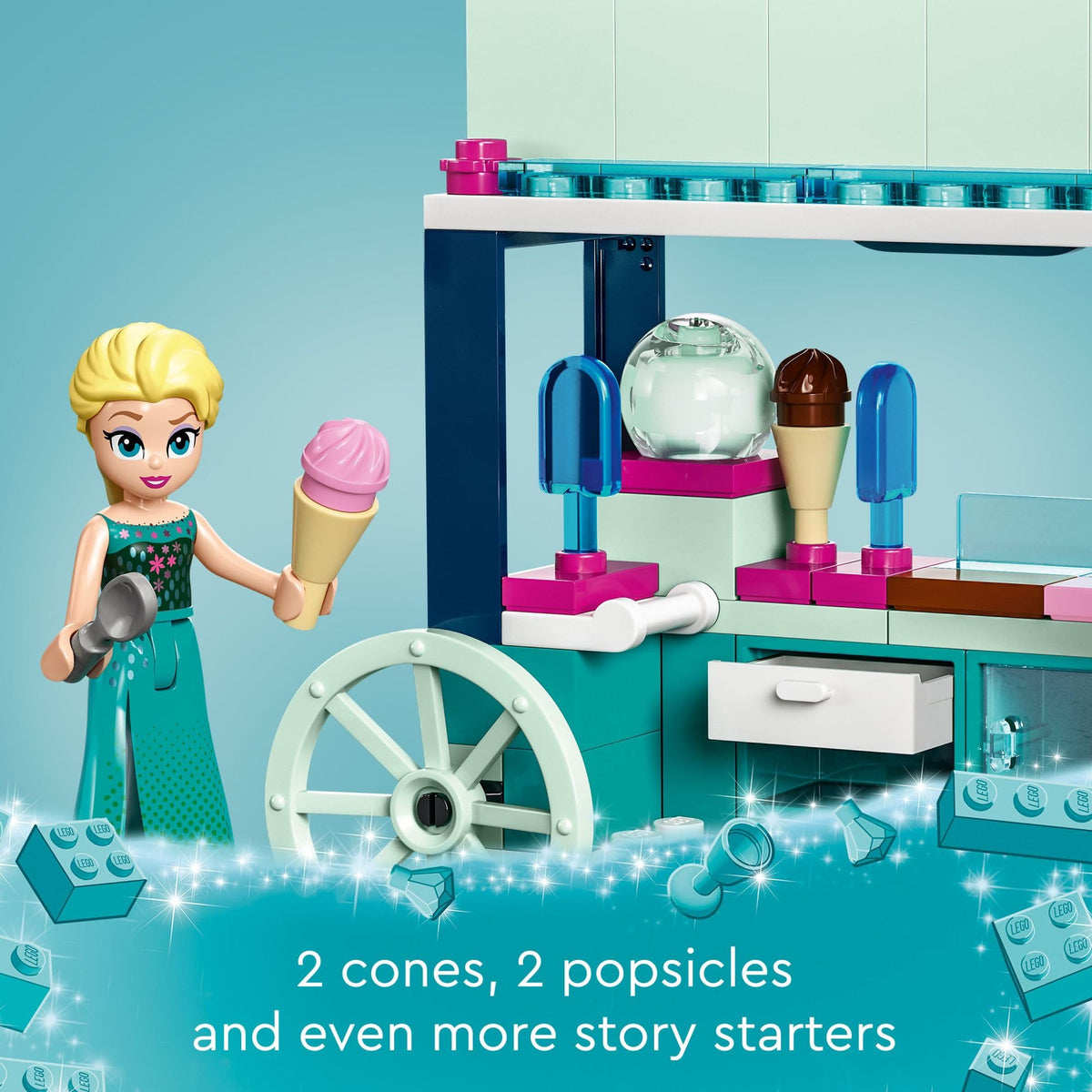 Frozen Building Set with Elsa Mini-Doll and Snowgie Figure T87473