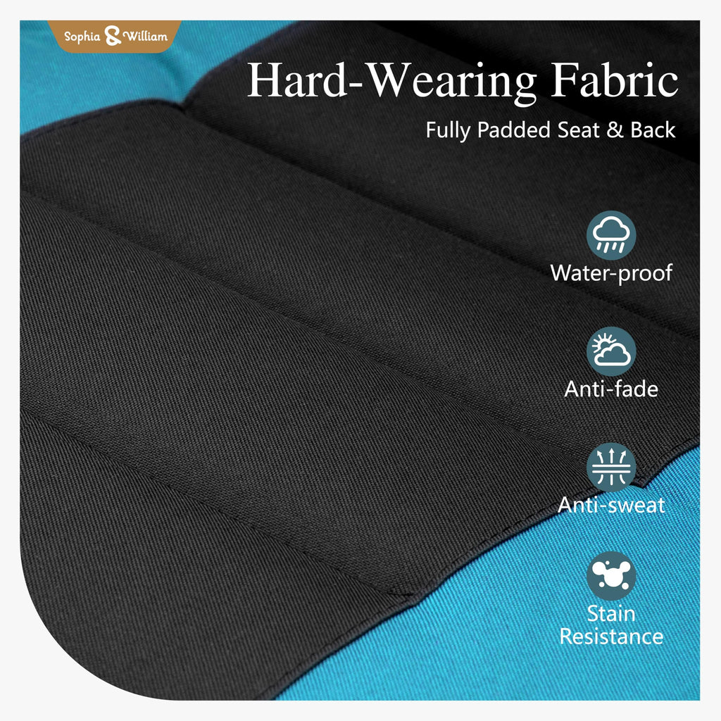 Aqua Padded Zero Gravity Chair Set of 2 V22395