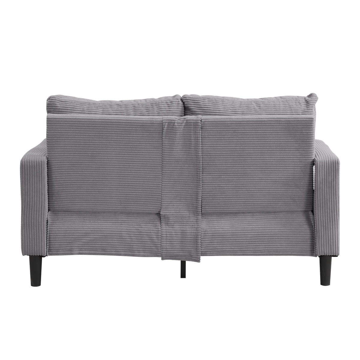 Light Gray Upholstered 2 Seat Loveseat Sofa G480054