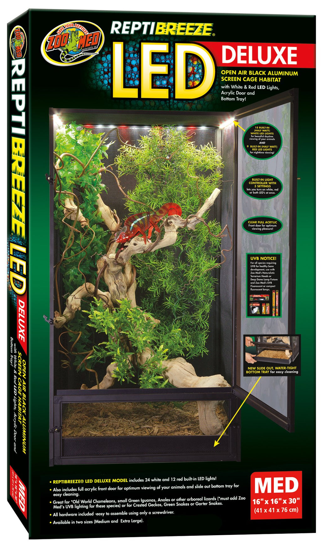 Medium Open Air Aluminum Screen Habitat X6829