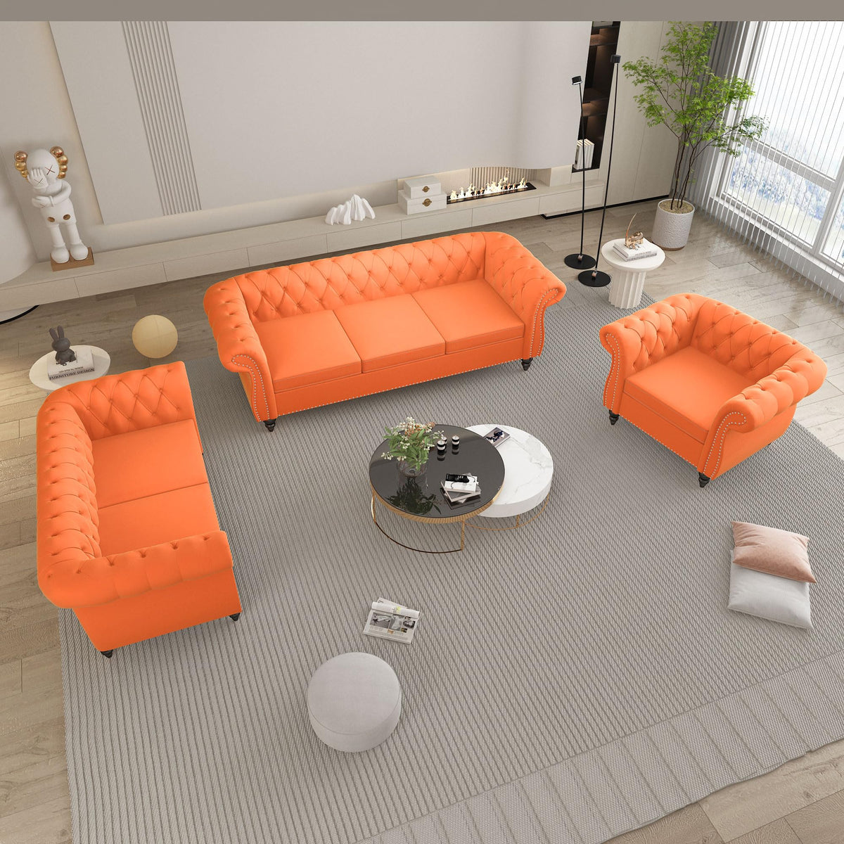 Tufted Velvet 2 Seater Sofa B442050