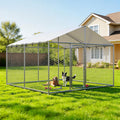 10x10 FT Outdoor Dog Kennel with Roof W794