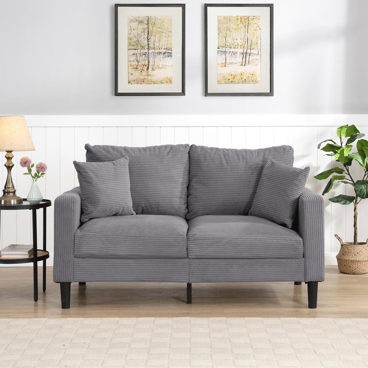 Light Gray Oversized Sleeper Sofa Chair I507707