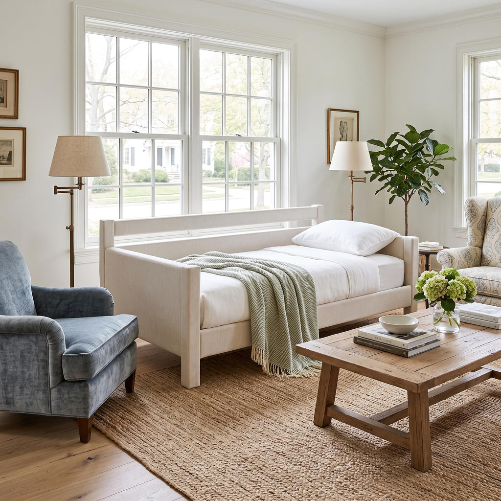 Twin Size Upholstered Platform Daybed with Headboard X978