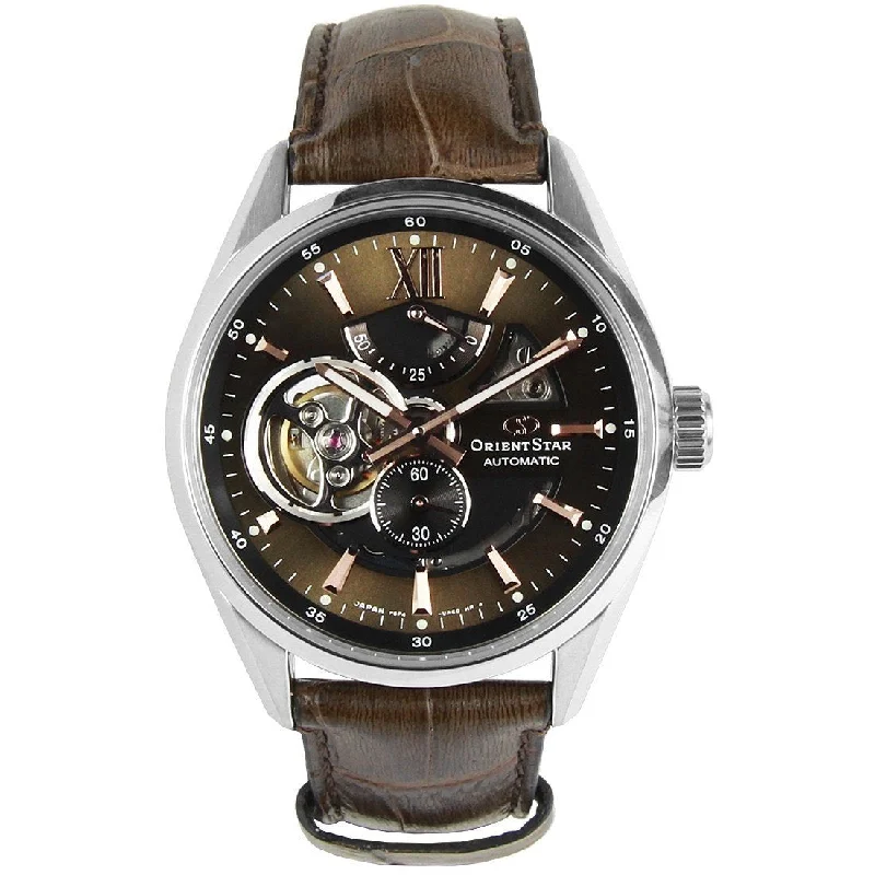 Orient Men's RE-AV0006Y Star Brown Leather Watch