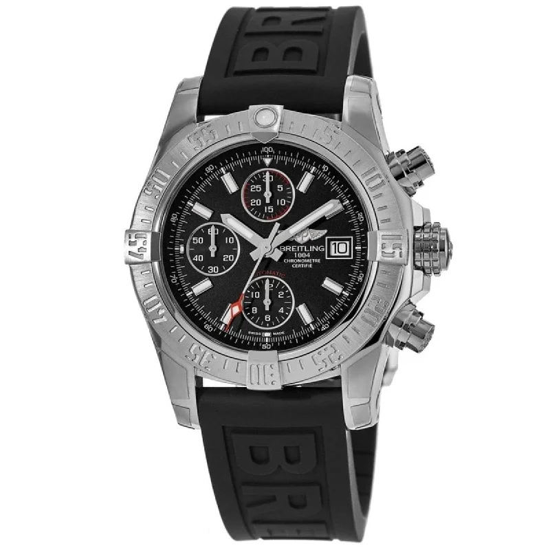 Breitling Men's A1338111-BC32-153S Avenger II Chronograph Black Rubber Diver Pro III Watch