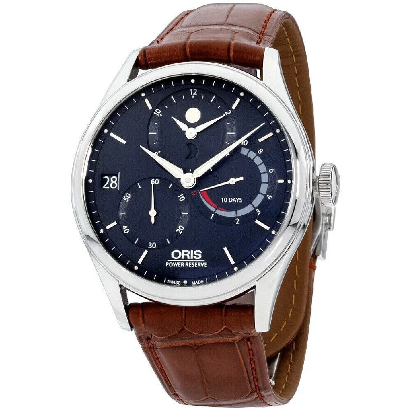 Oris Men's 11277264055LS Artelier Brown Leather Watch