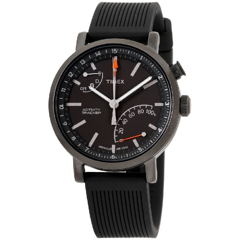 Timex Men's TW2P82300 Metropolitan Black Rubber Watch