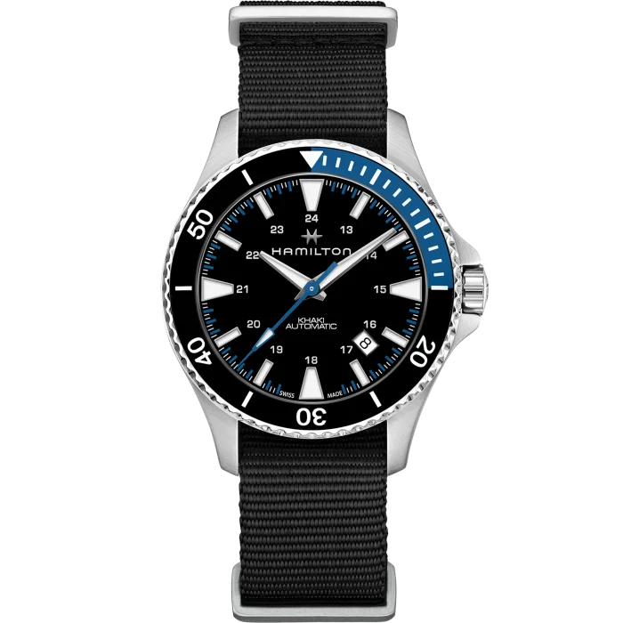 HAMILTON KHAKI NAVY SCUBA AUT BK BL N H82315931