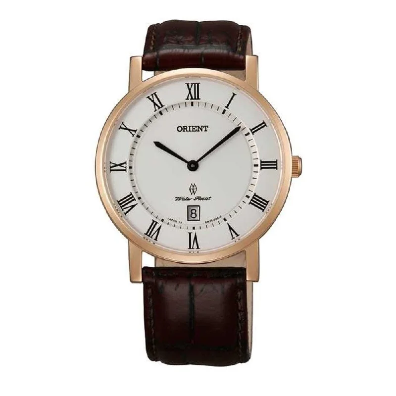 Orient Men's FGW0100EW0 Classic Brown Leather Watch