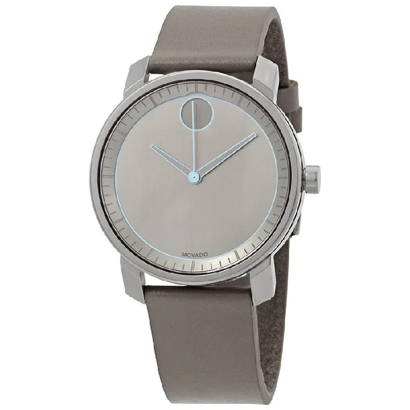 Movado Men's 3600490 Bold Grey Leather Watch