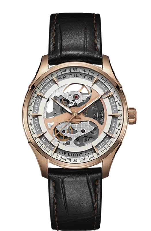 Hamilton JAZZMASTER VIEWMATIC SKELETON GENT AUTO 40mm H42545551 - Arnik Jewellers