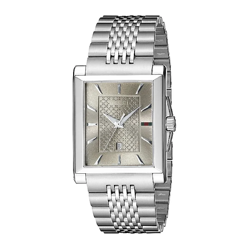 Gucci Men's YA138402 G-Timeless Stainless Steel Watch