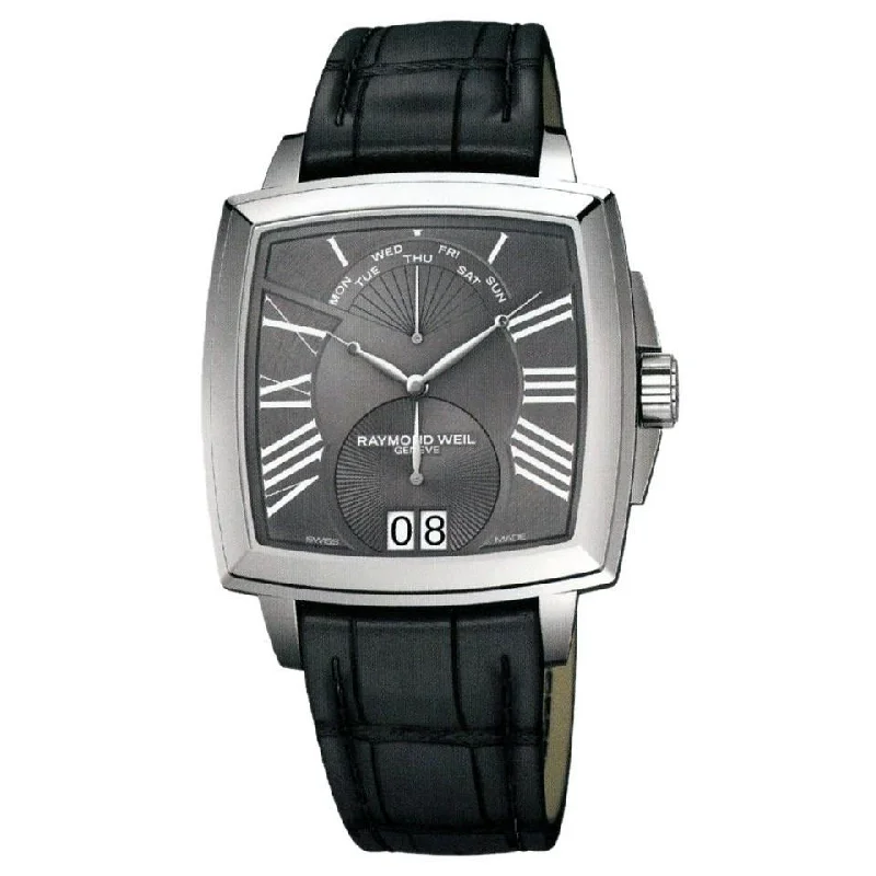 Raymond Weil Men's 5586-STC-00600 Tradition Black Leather Watch