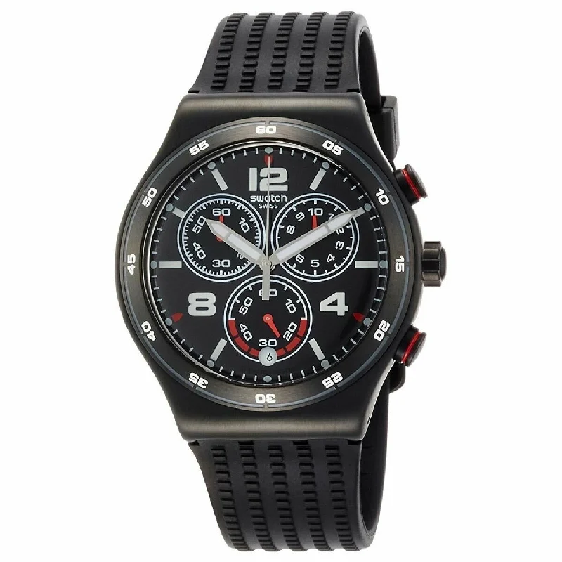 Swatch Men's YVB404 Irony Black Silicone Watch