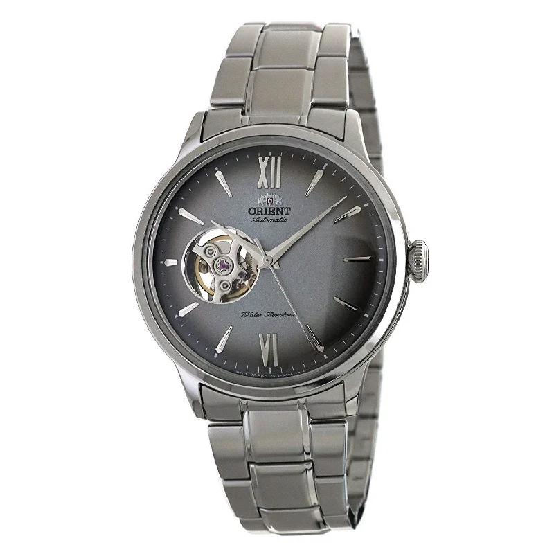 Orient Men's RA-AG0029N Helios Open Heart Stainless Steel Watch