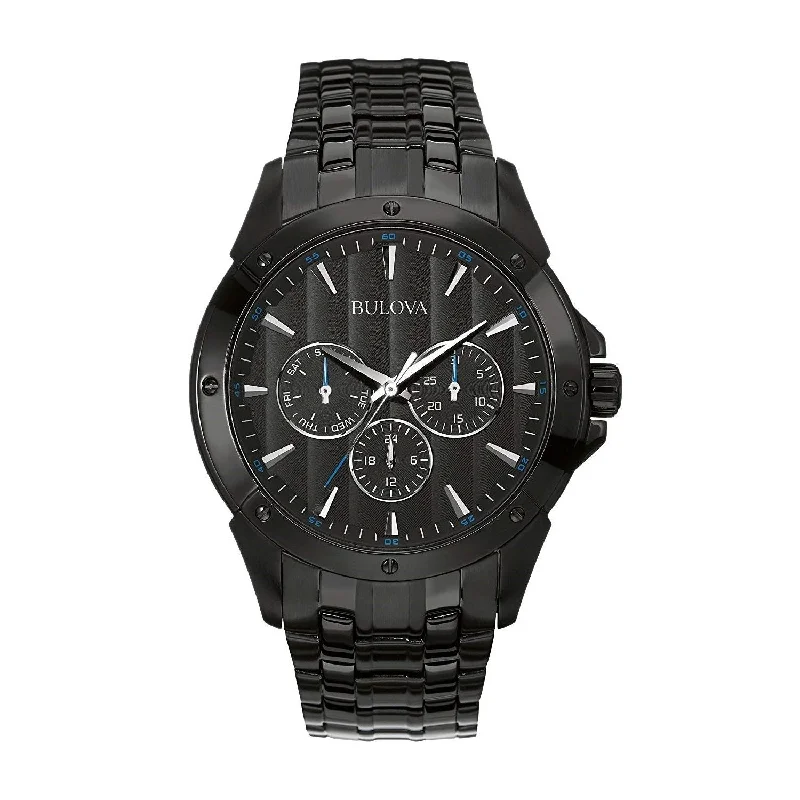 Bulova Men's 98C121 Classic Black Stainless Steel Watch