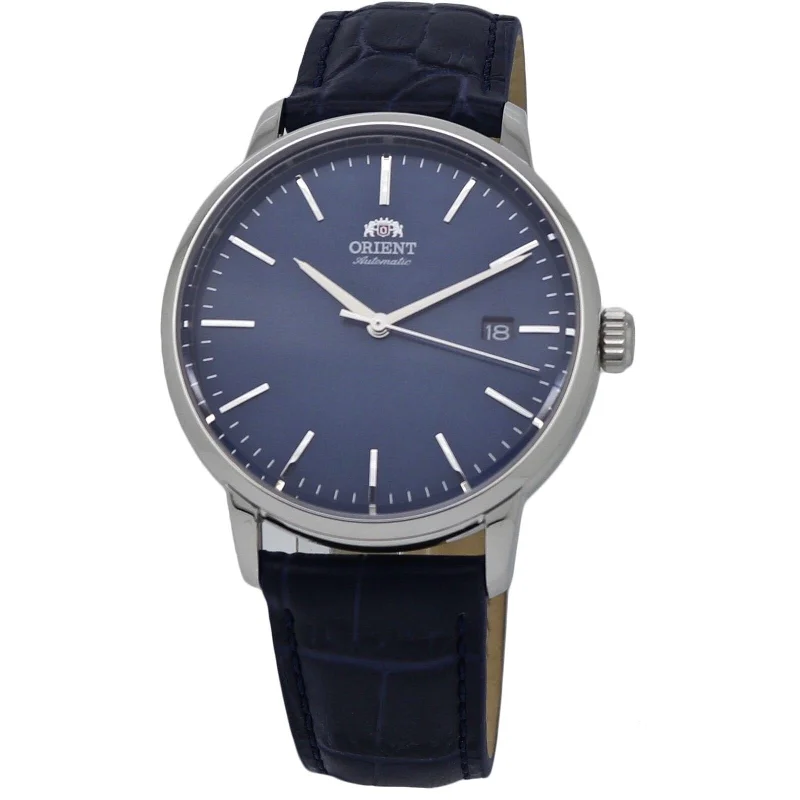 Orient Men's RA-AC0E04L10B Contemporary  Blue Leather Watch