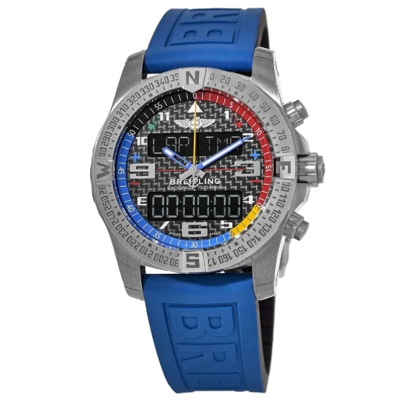 Breitling Men's EB551222-BG45-235S Exospace  Blue Rubber Watch