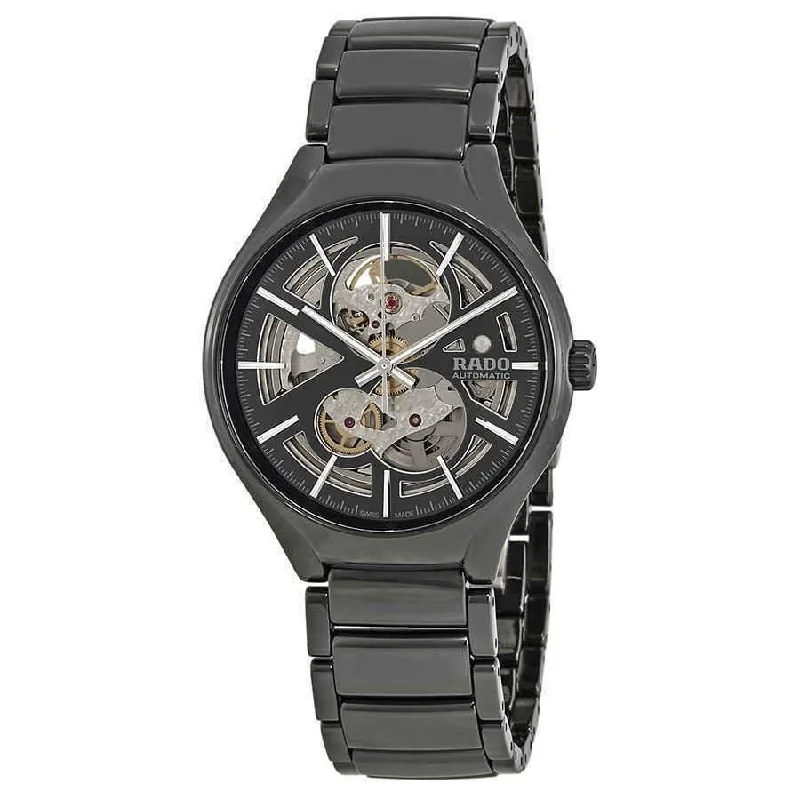 Rado Men's R27100112 TRUE Skeleton Black High-Tech Ceramic Watch