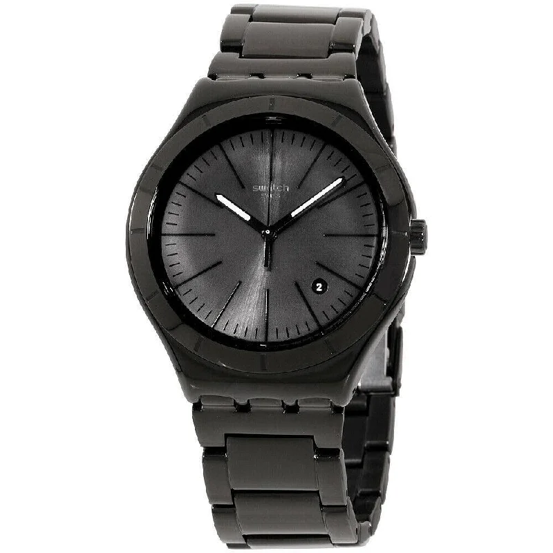 Swatch Men's YWB404G Irony Black Stainless Steel Watch