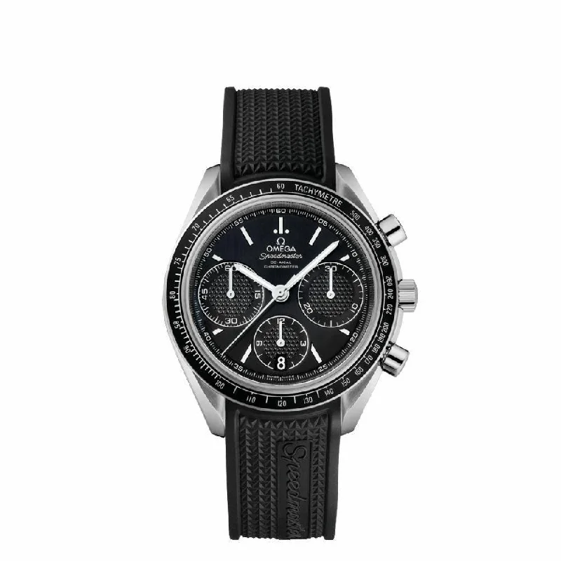 Omega Men's 326.32.40.50.01.001 Speedmaster Chronograph Black Rubber Watch