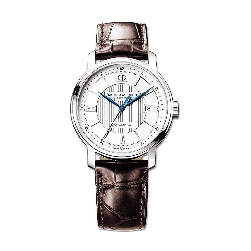 Baume & Mercier Men's MOA08874 Classima Executives Brown Leather Watch