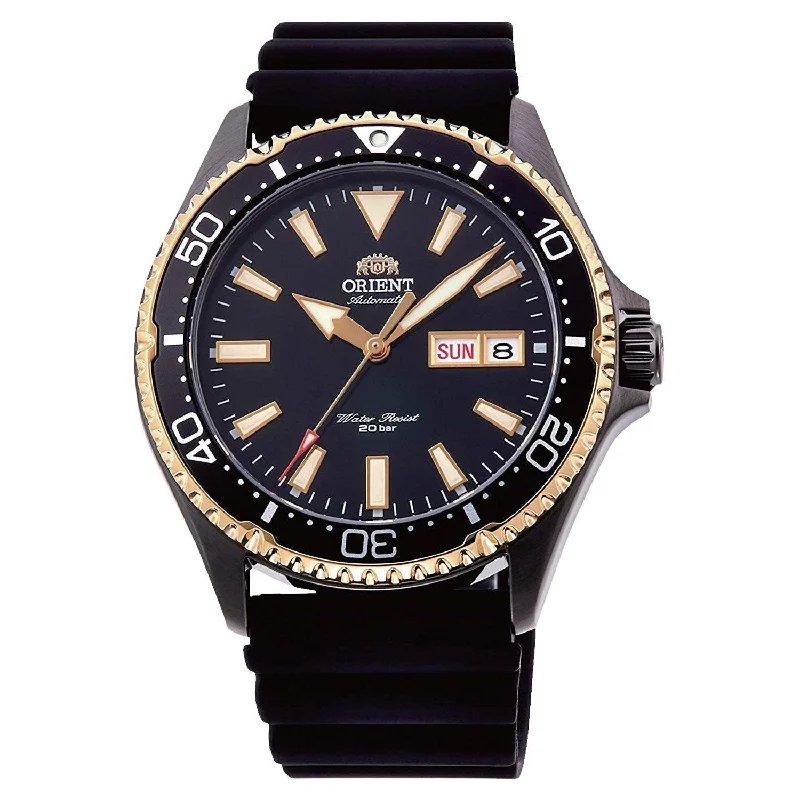 Orient Men's RA-AA0005B19B Mako III Black Rubber Watch