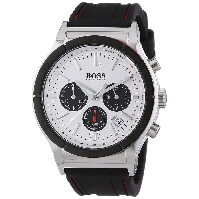 Hugo Boss Men's 1512499 Black Chronograph Black Rubber Watch