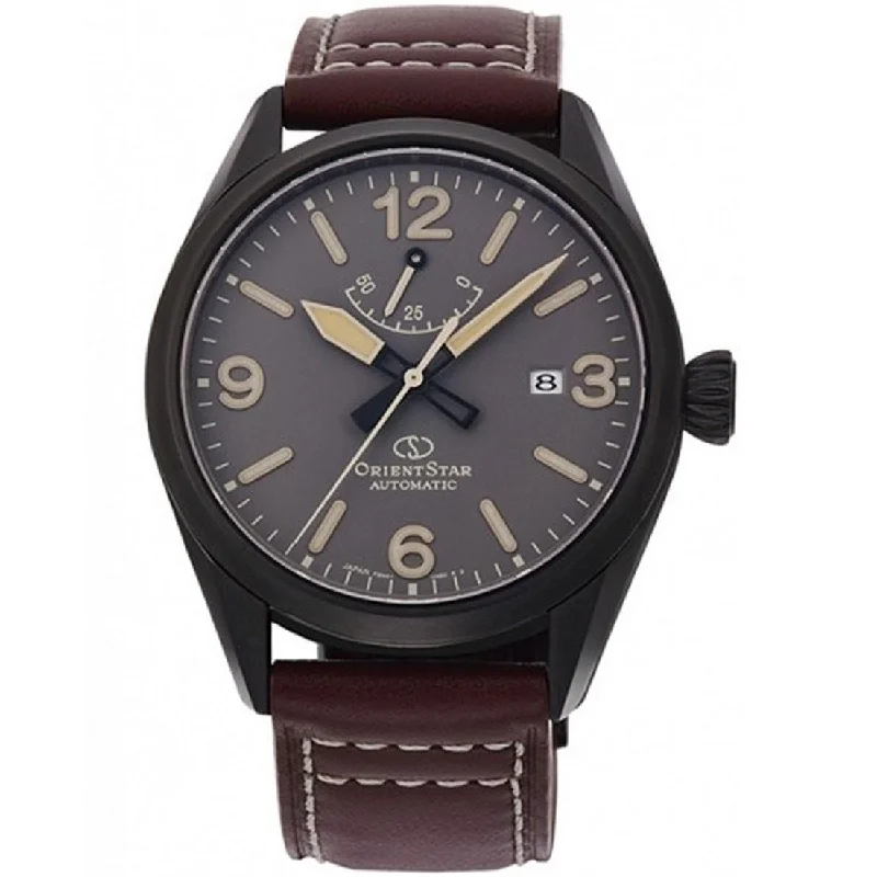 Orient Men's RE-AU0202N00B Orient Star Brown Leather Watch