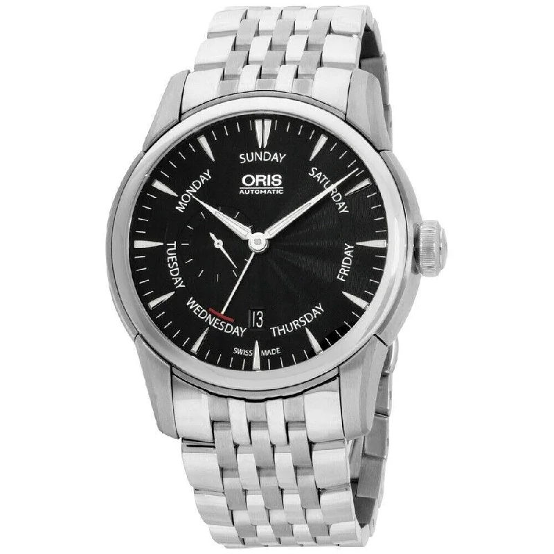 Oris Men's 74576664054MB Artelier Day Indicator Around the Inner Rim Stainless Steel Watch