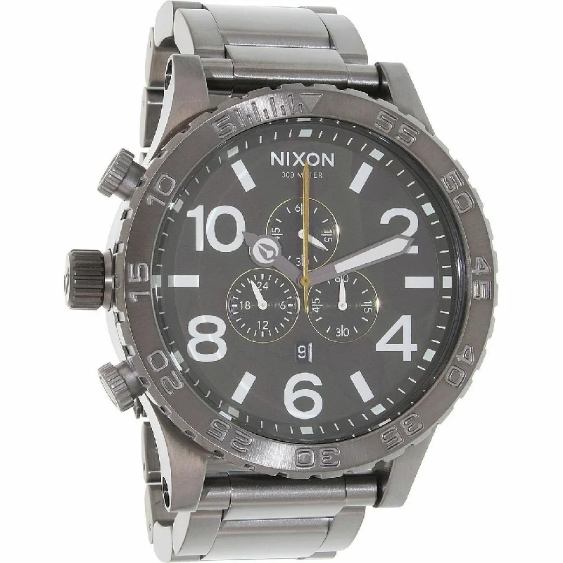 Nixon Men's A083-2069 51-30 Chronograph Gunmetal Stainless Steel Watch