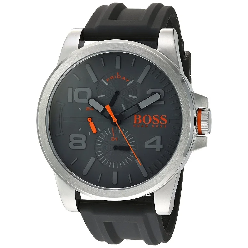 Hugo Boss Men's 1550007 Detroit Black Silicone Watch