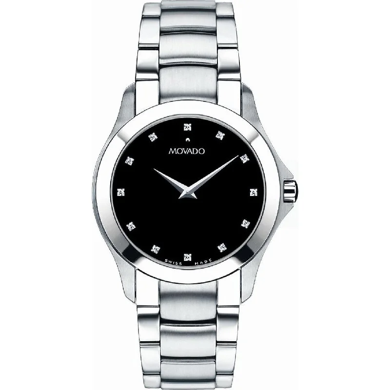 Movado Men's 0606185 Masino Diamond Stainless Steel Watch