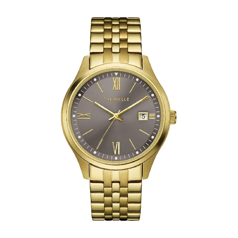 Bulova Men's 44B122 Caravelle Gold-Tone Stainless Steel Watch